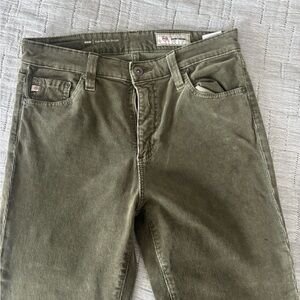 AG Adriano Goldschmied Olive Green Women's cords